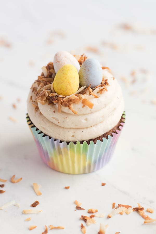 Carrot Cake Cupcakes with Brown Butter Cream Cheese Frosting
