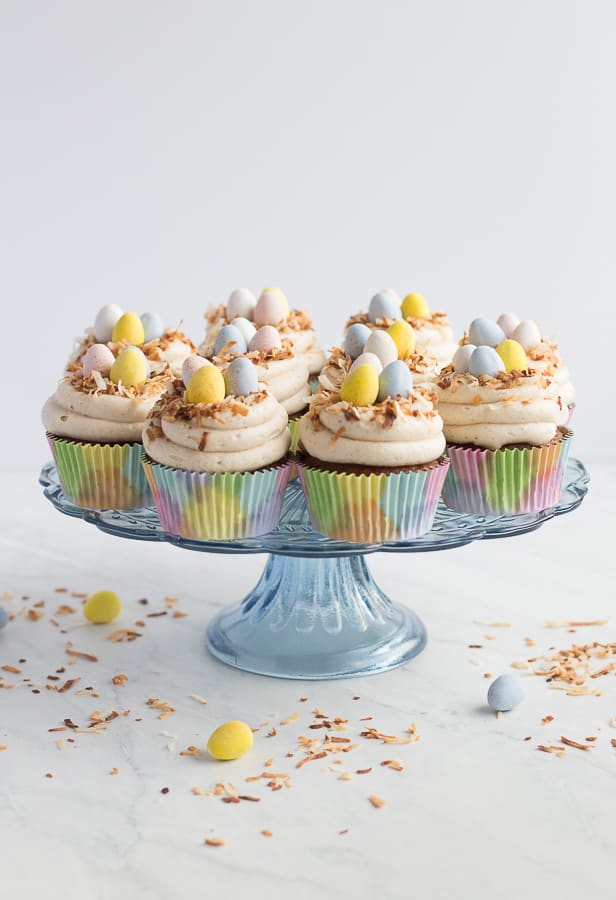 Carrot Cake Cupcakes with Brown Butter Cream Cheese Frosting