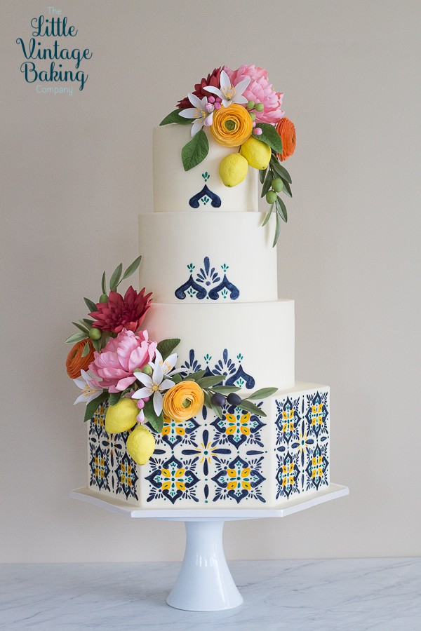 Mediterranean Tile Cake