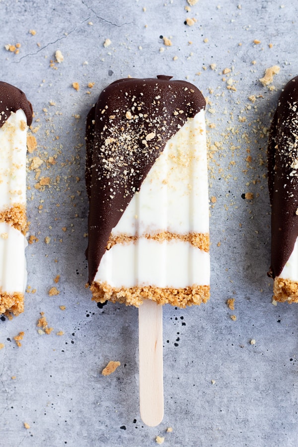 Chocolate Dipped Key Lime Pops