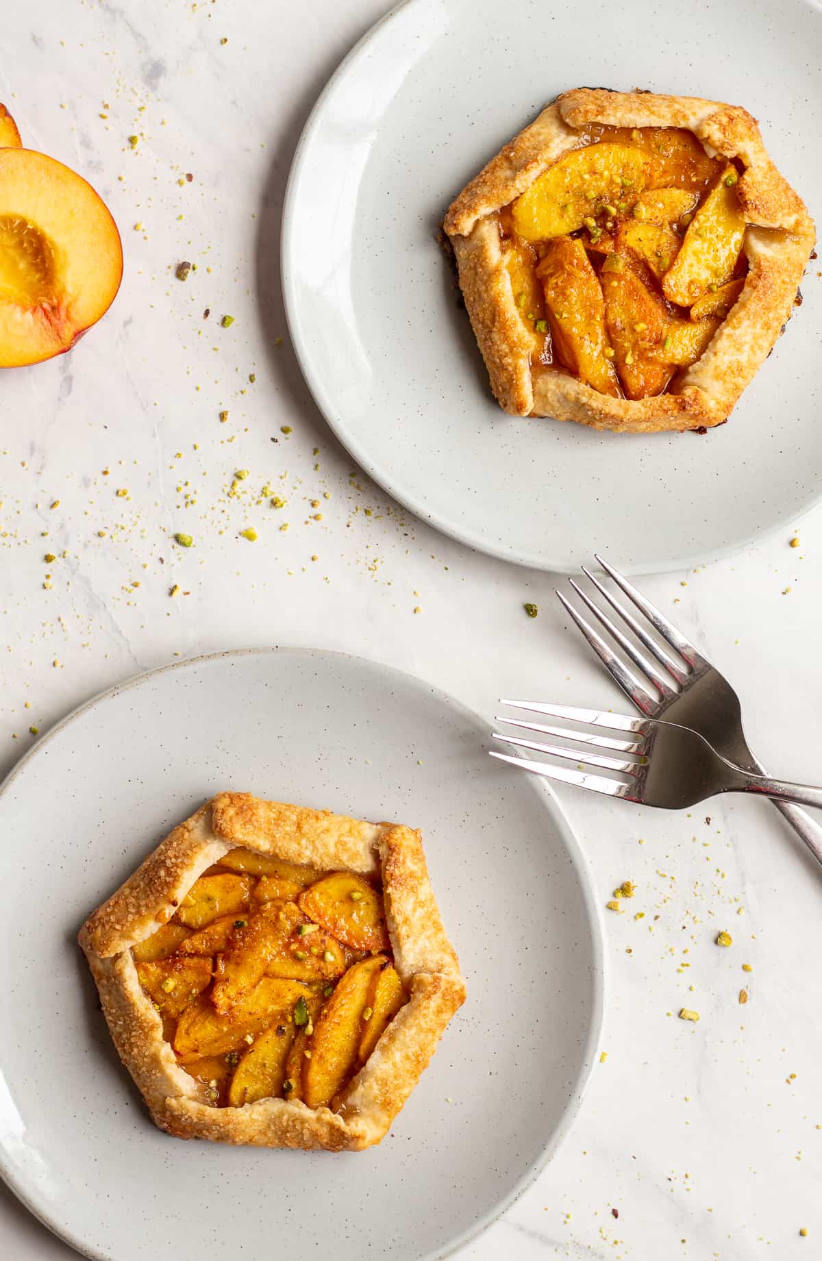 Honey Cardamom Peach Galette