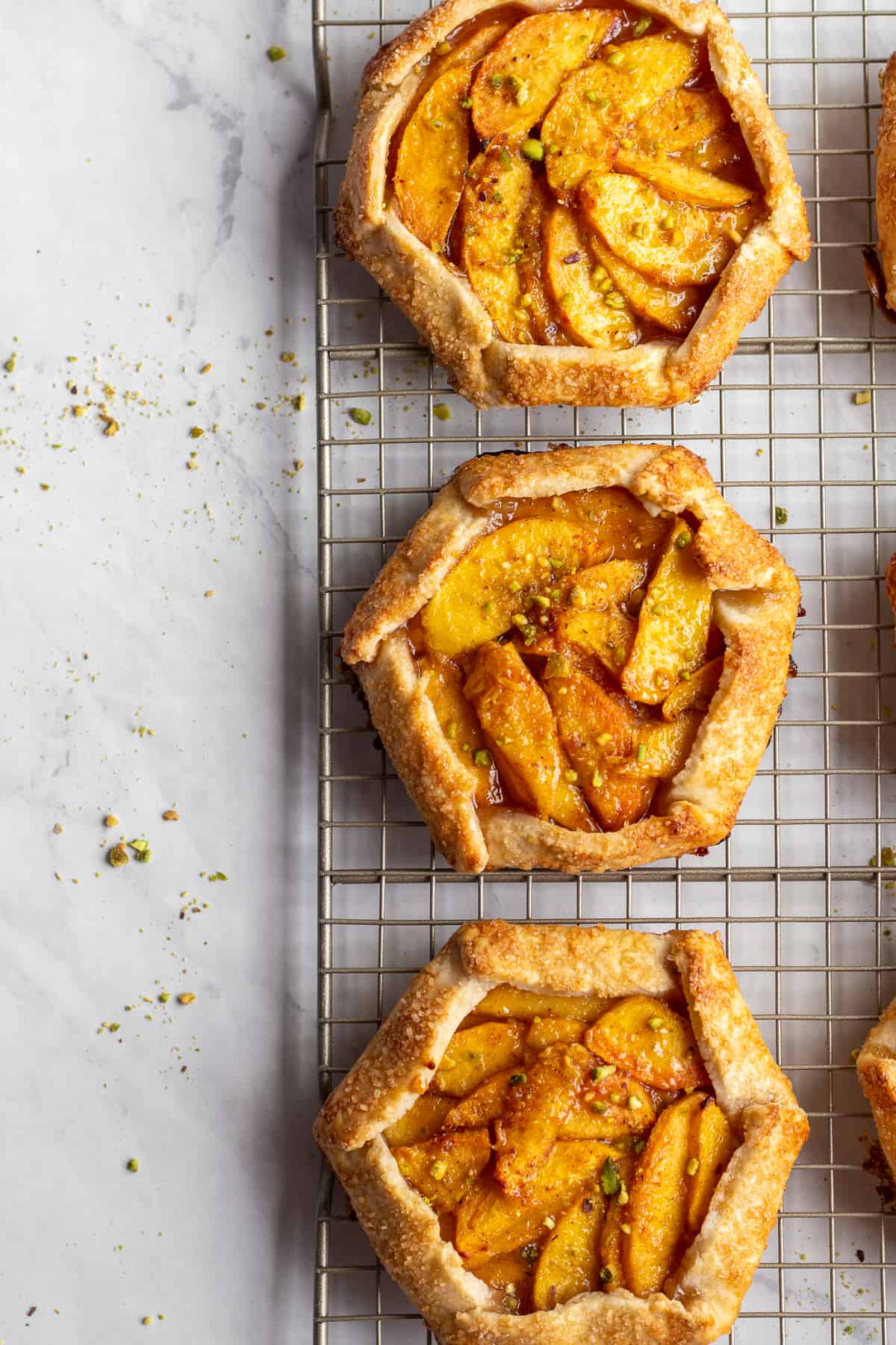 Honey Cardamom Peach Galette