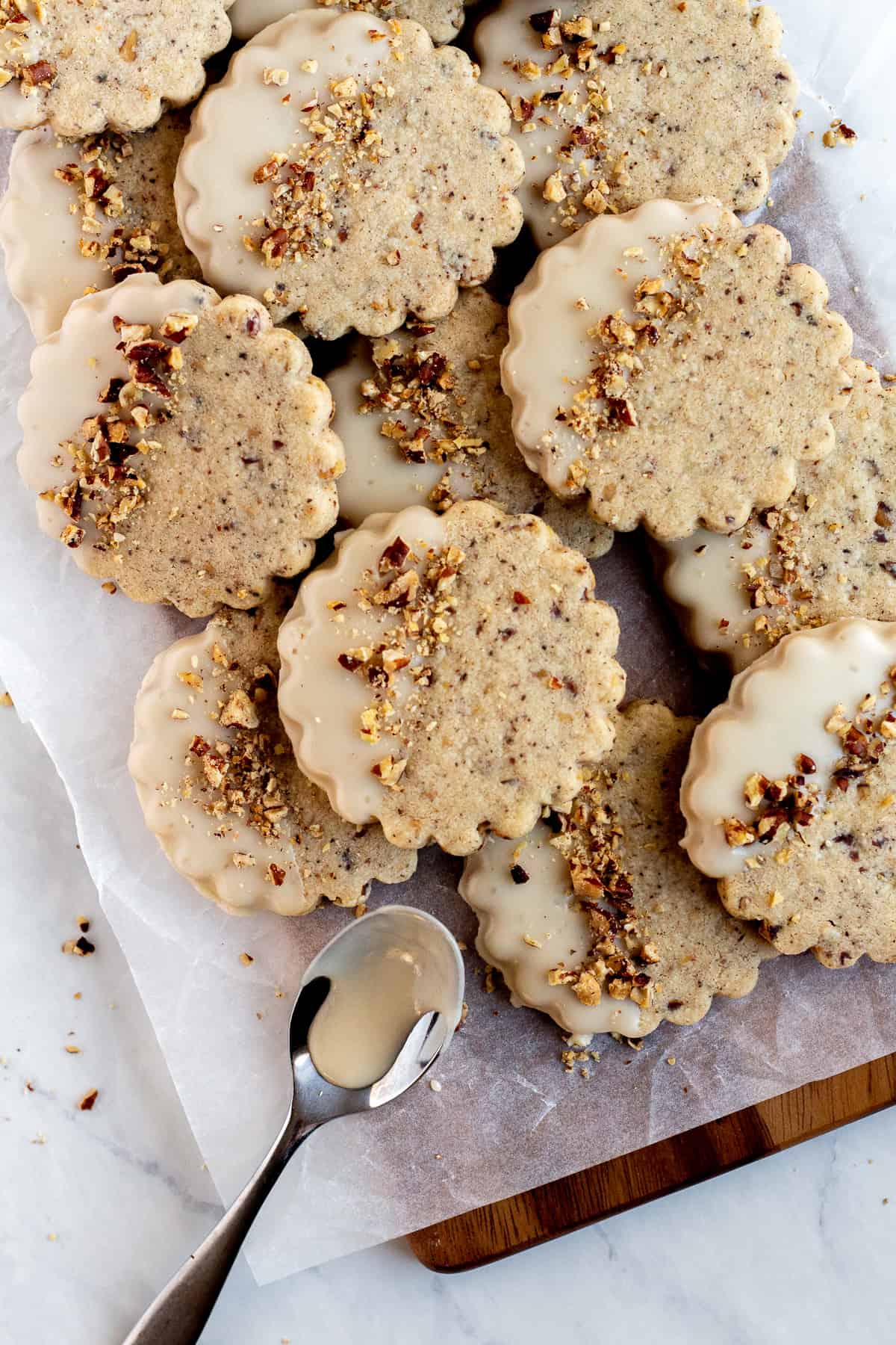 Brown Butter Maple Pecan Cookies