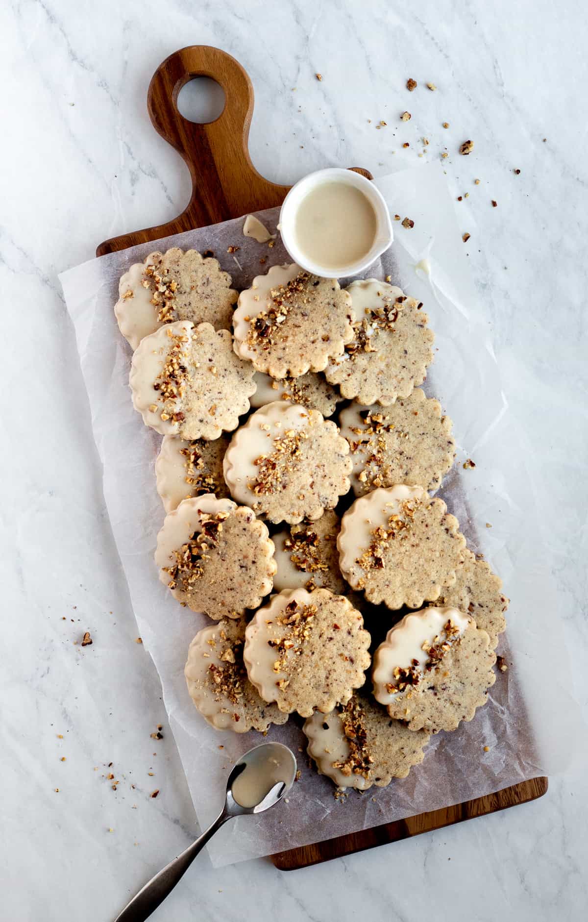 Brown Butter Maple Pecan Cookies