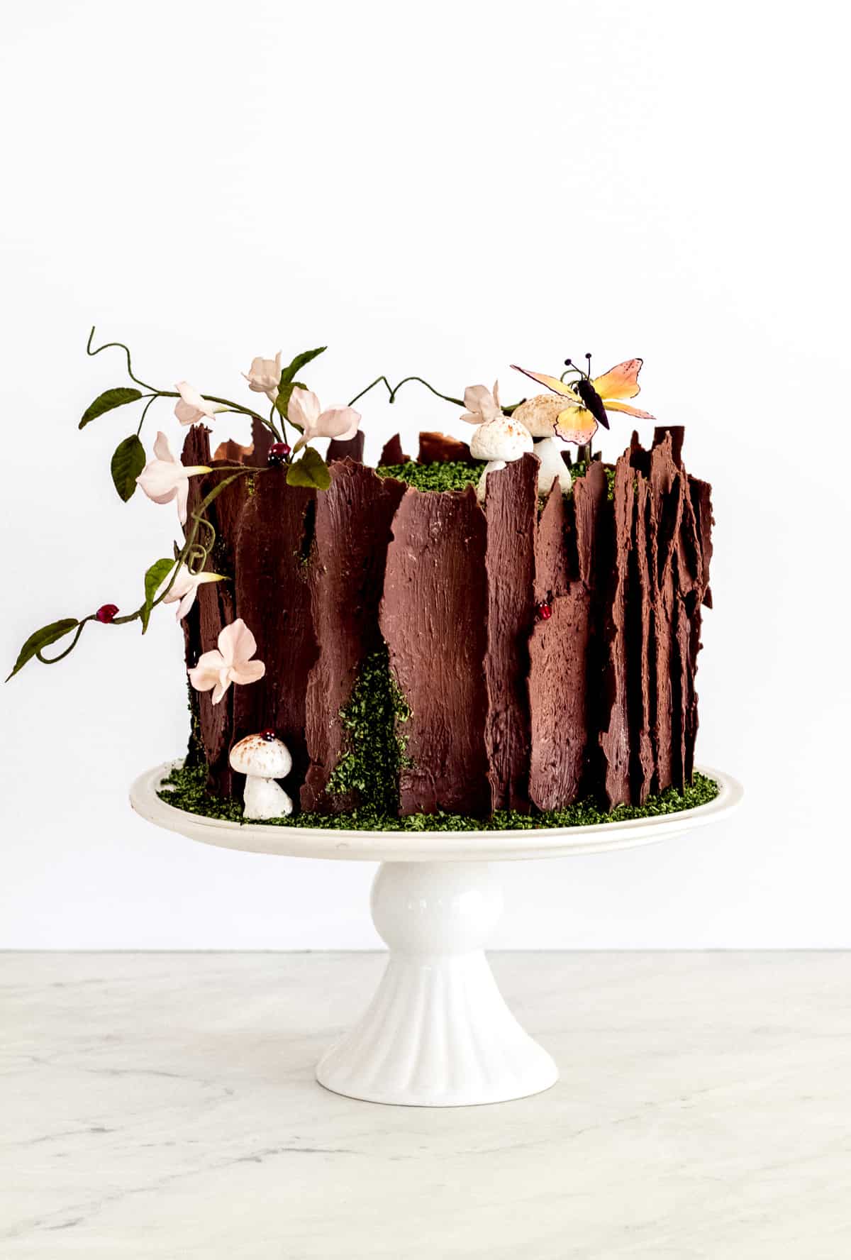 Woodland Tree Stump Cake Tutorial - Little Vintage Baking