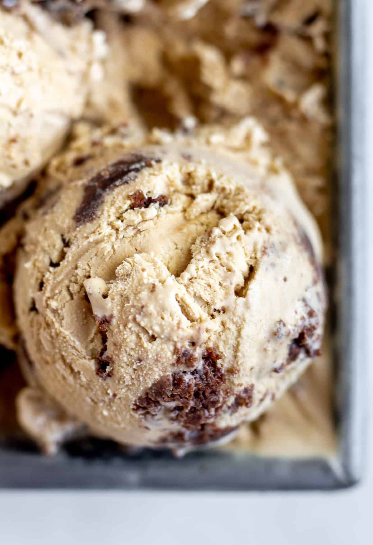 Coffee Brownie No Churn Ice Cream