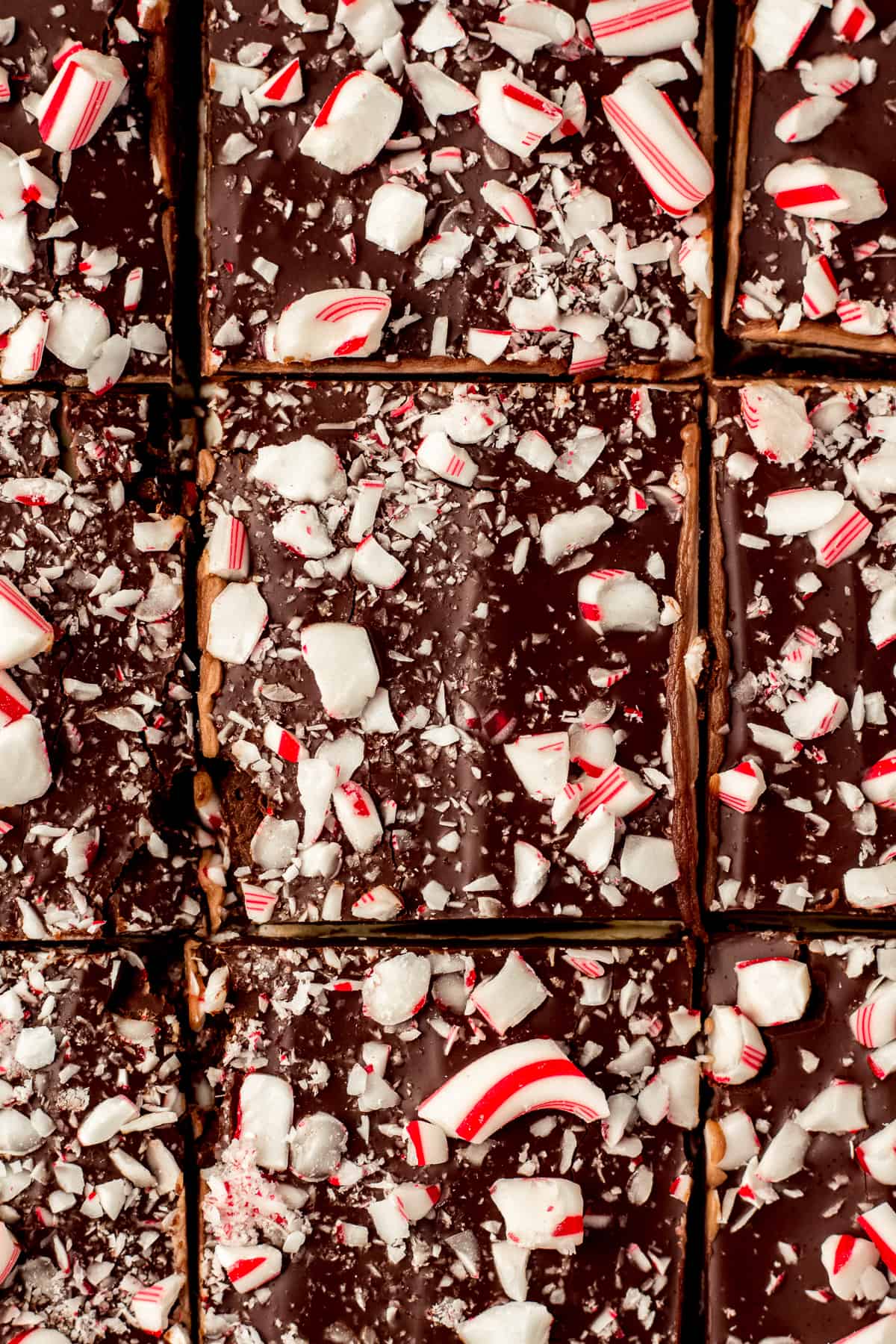 Peppermint Bark Fudge Brownies