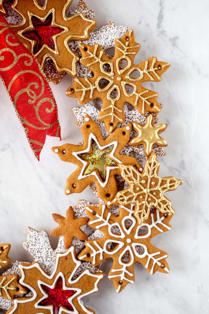 Gingerbread Cookie Wreath - Little Vintage Baking