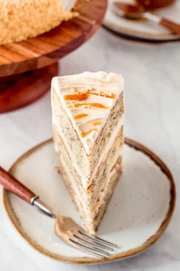 Banana Cake with Salted Caramel and Peanut Butter Buttercream