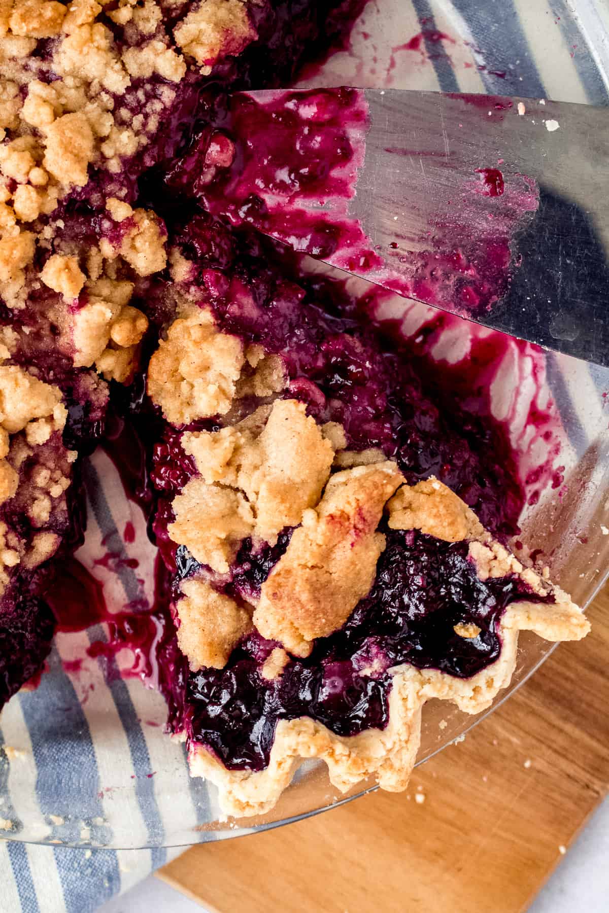 Triple Berry Crumble Pie Little Vintage Baking