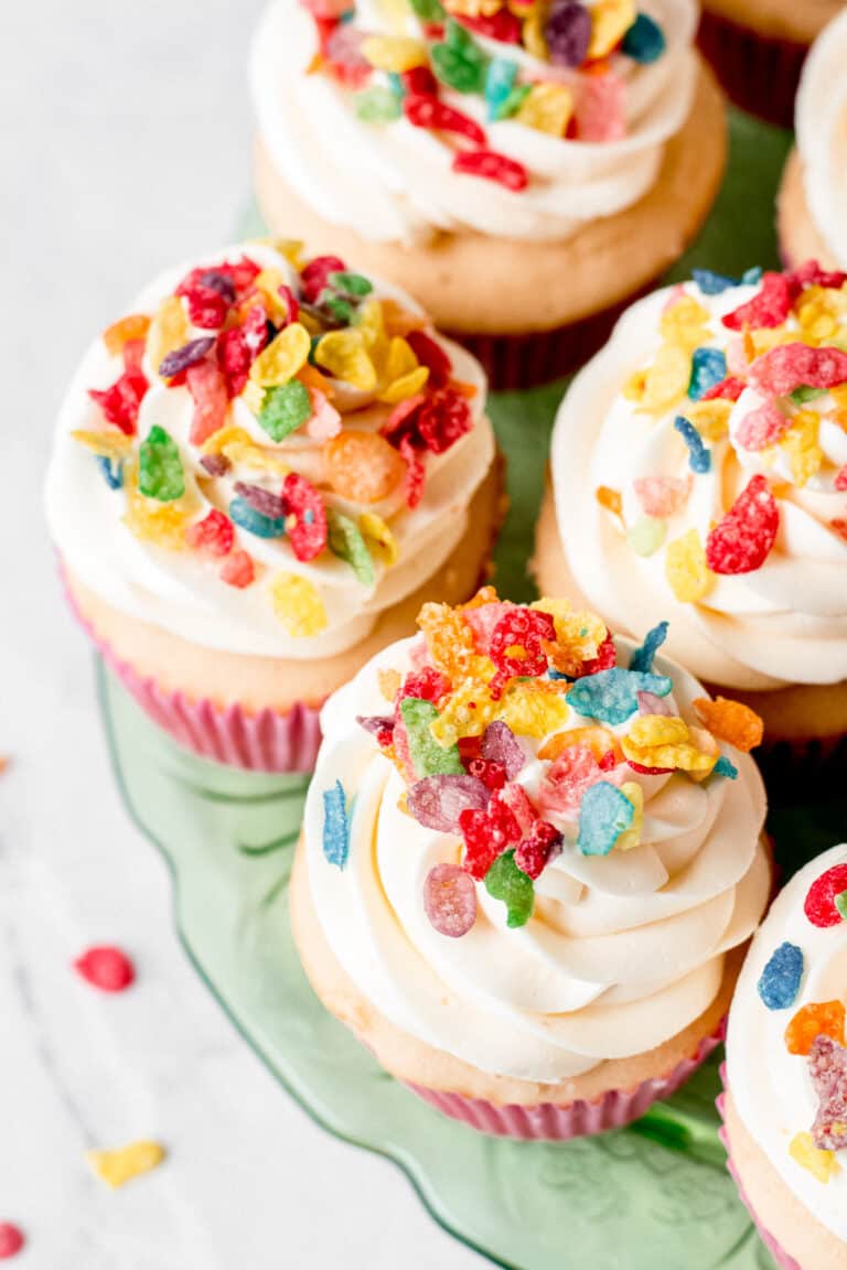 Fruity Pebbles Cupcakes Little Vintage Baking