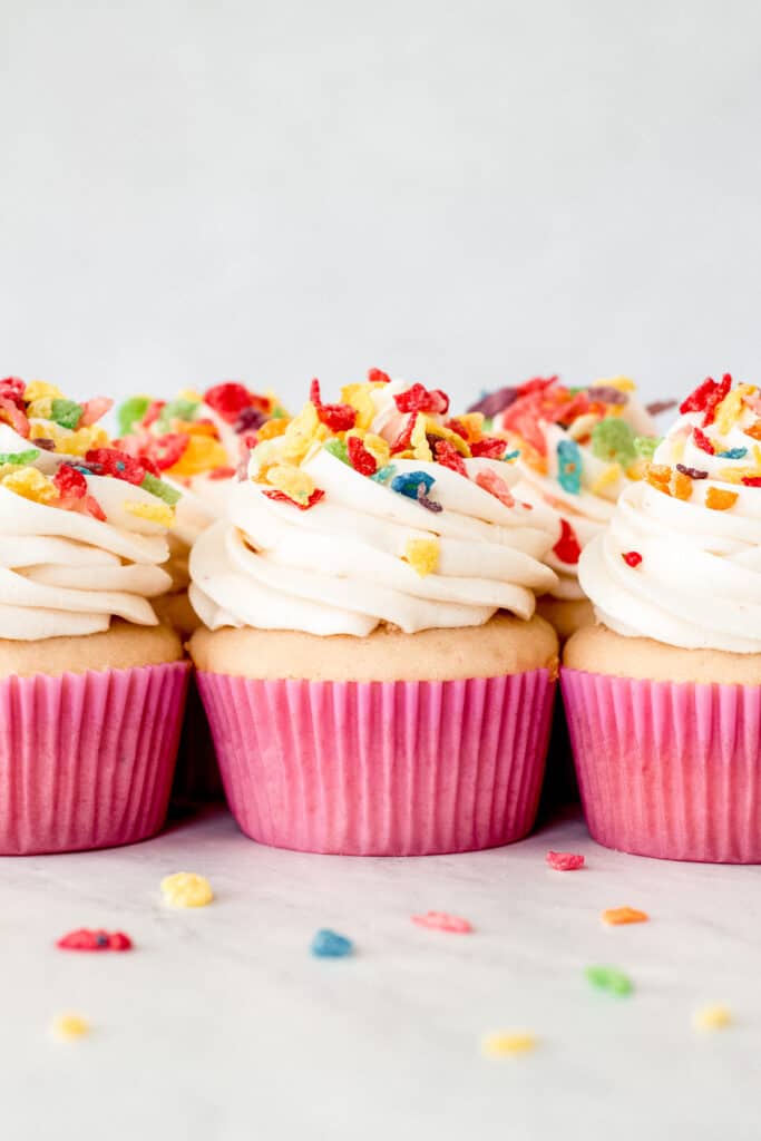 Fruity Pebble Cupcakes