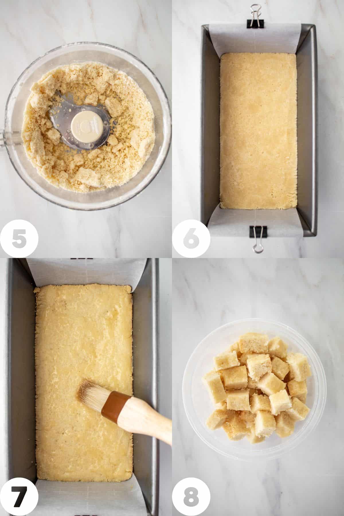 step by step photos of making honey shortbread