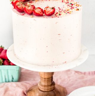 Malted Funfetti Strawberry Cake