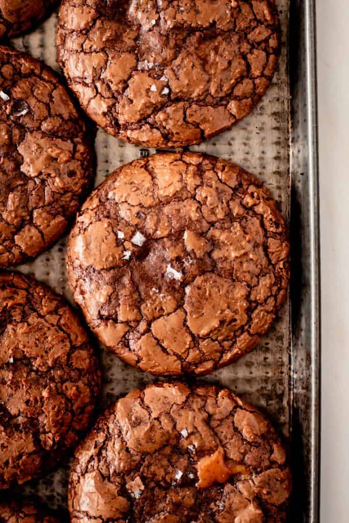 Salted Caramel Brownie Cookies
