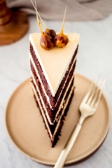 Chocolate hazelnut praline cake