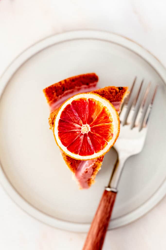 Blood Orange Pistachio Olive Oil Bundt Cake