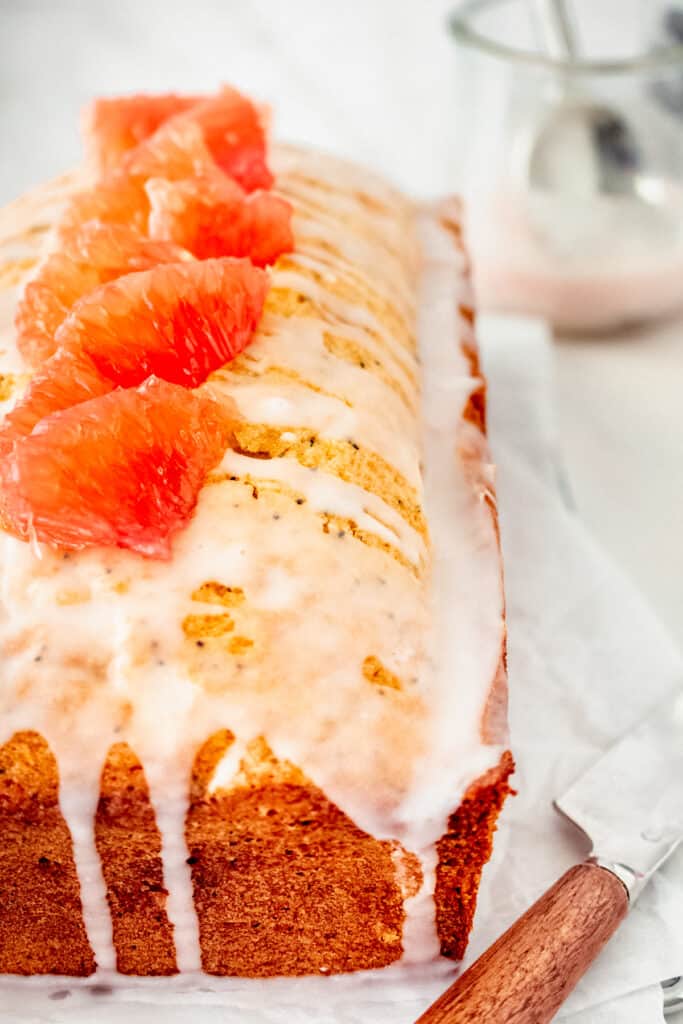 Grapefruit Poppyseed Loaf Cake