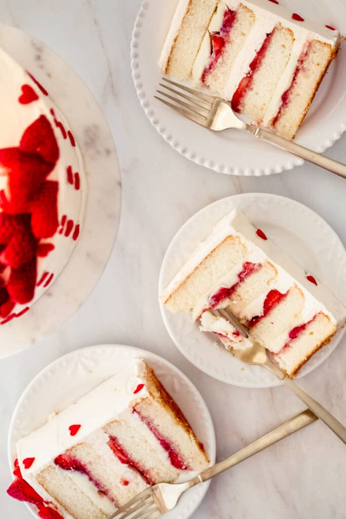 Pink Champagne Cake with Orange Swiss Meringue Buttercream