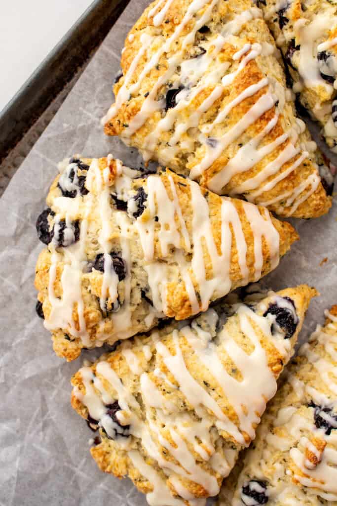 Lemon Jasmine Blueberry Scones