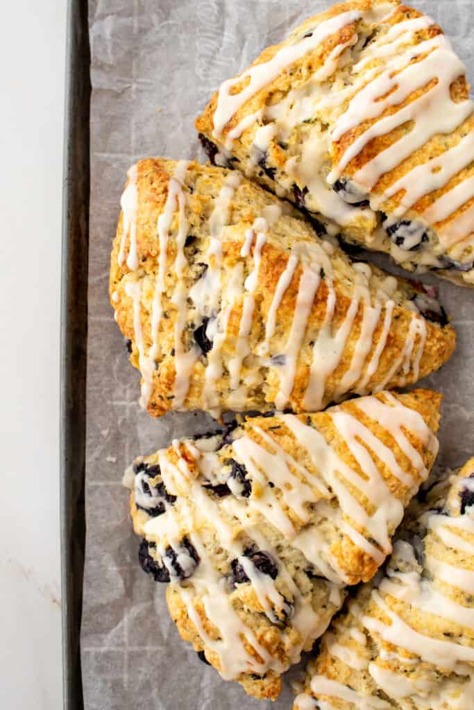 Lemon Jasmine Blueberry Scones