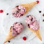 Raspberry Cookies and Cream No Churn Ice Cream