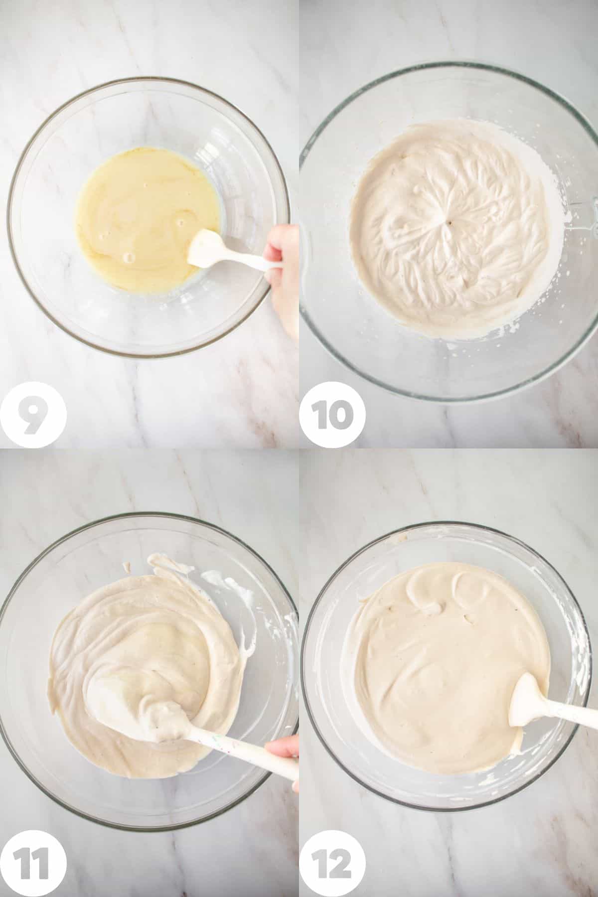 step by step photos of making the ice cream