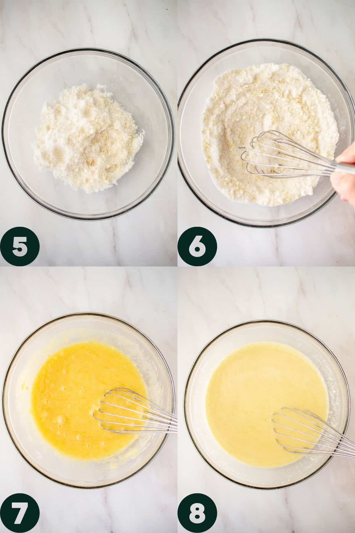 step by step photos of making the lemon curd