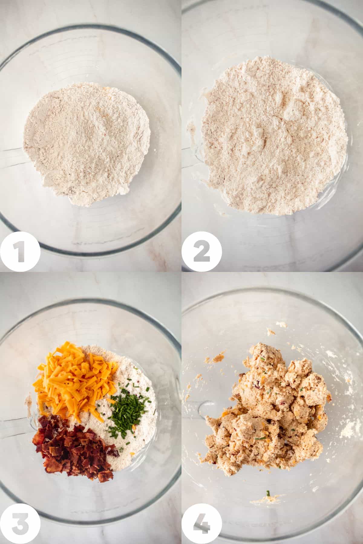 step by step making the scone dough