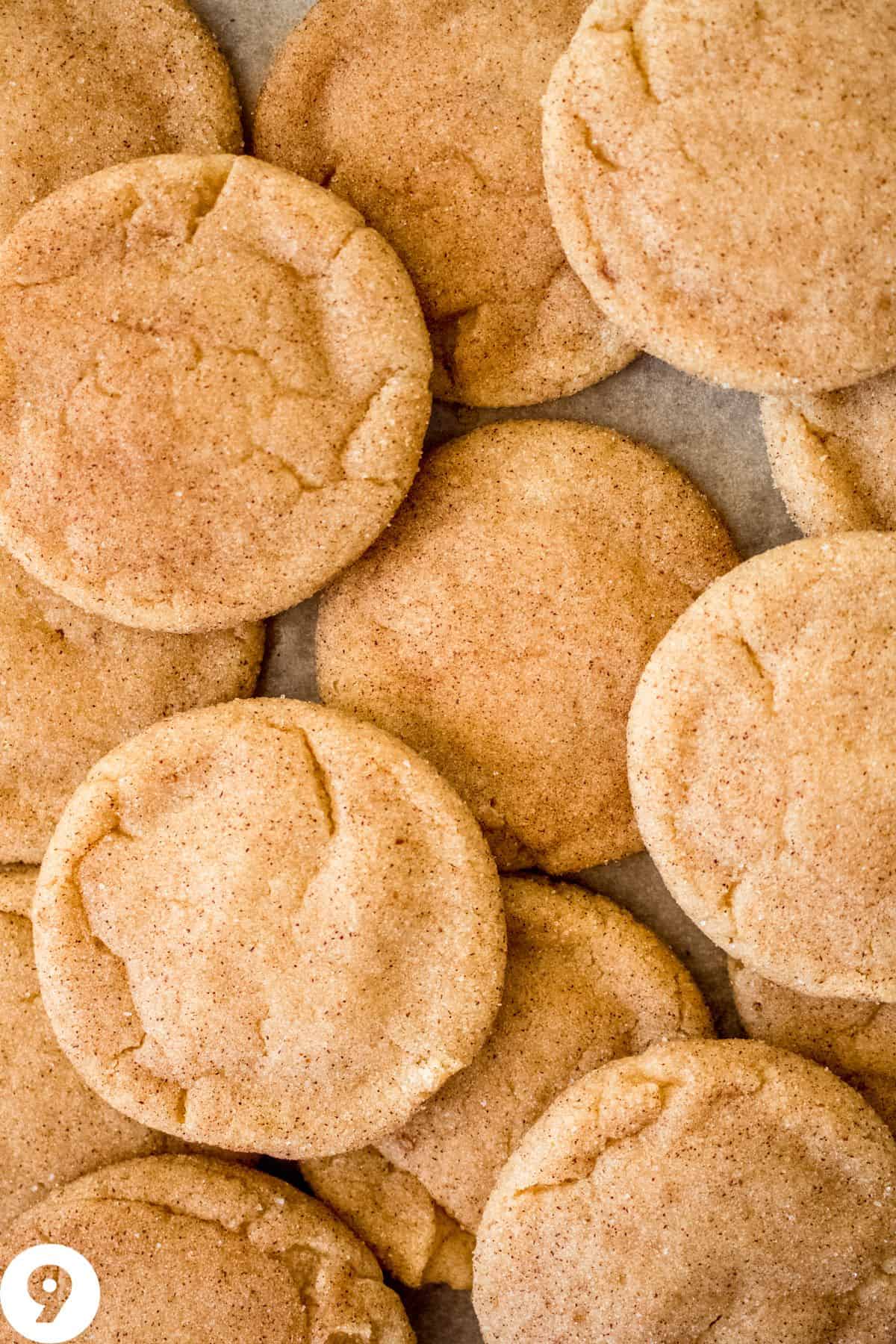 baked cookies on cookie sheet