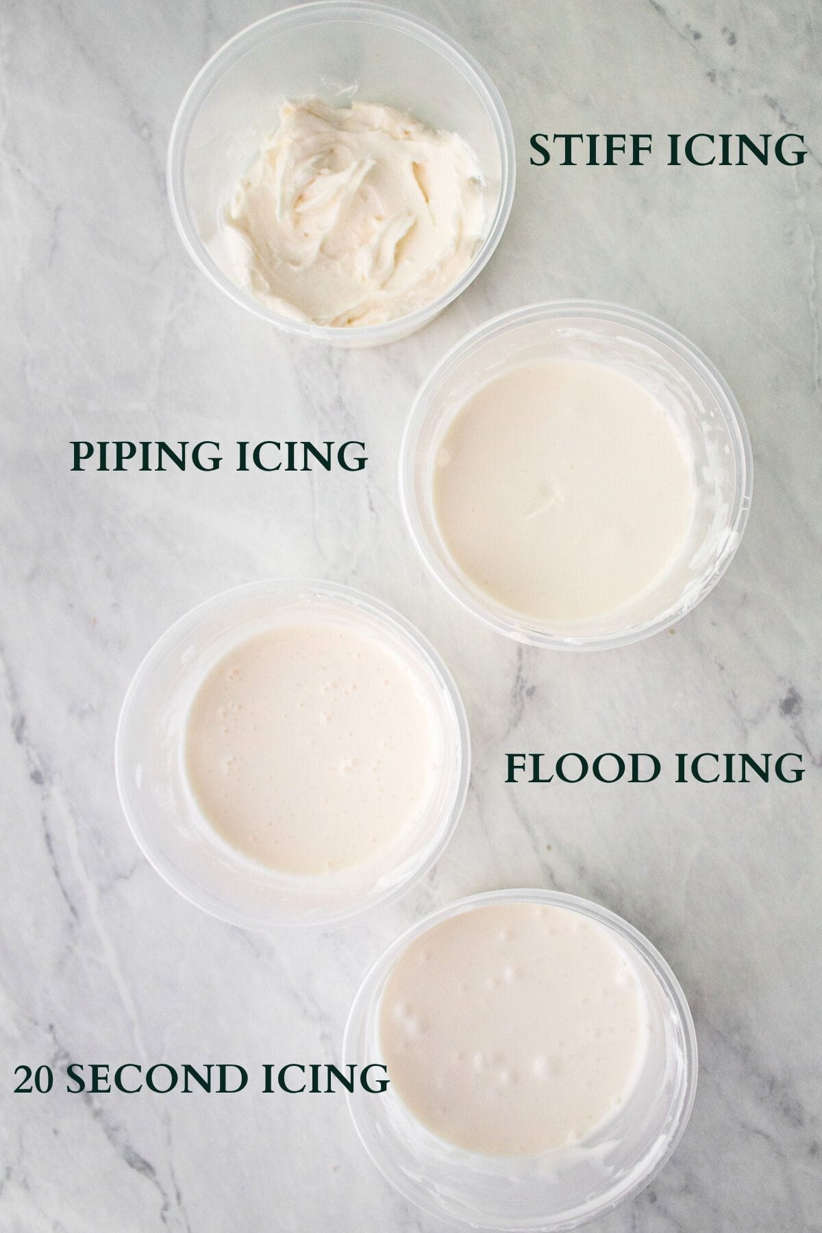 royal icing consistencies