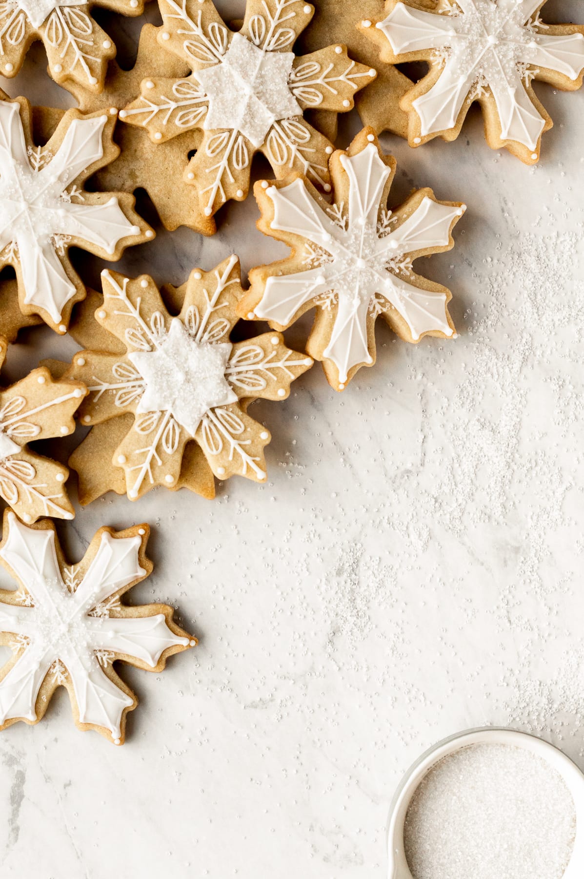 royal iced snowflake sugar cookies