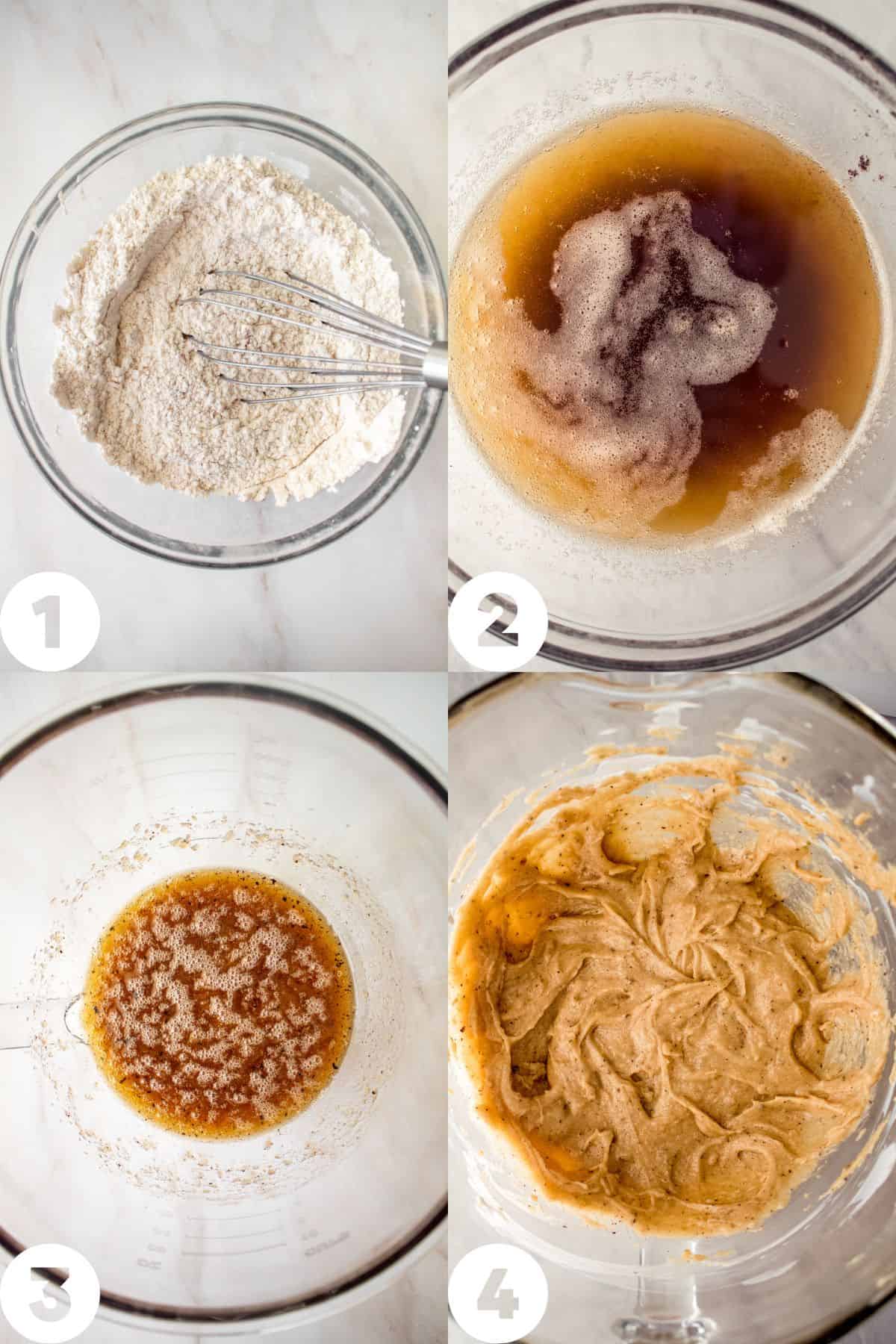 step by step making cookie dough